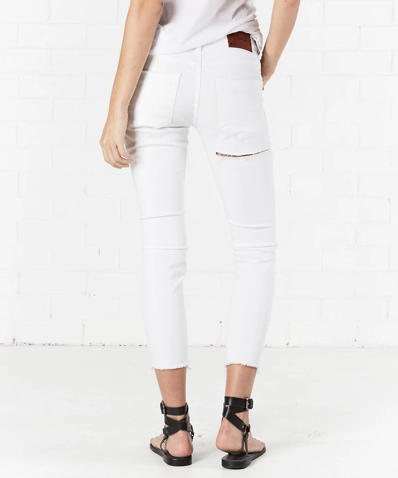 ONE TEASPOON: PREMIUM WHITE FREEBIRDS II SKINNY JEANS