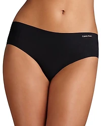 CALVIN KLEIN UNDERWEAR: INVISIBLES HIPSTER BLACK PANTY
