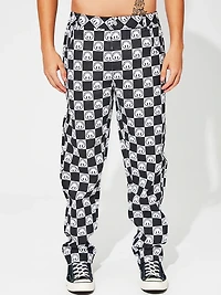 WESC: HAPPY FACE CHECKERED PANTS