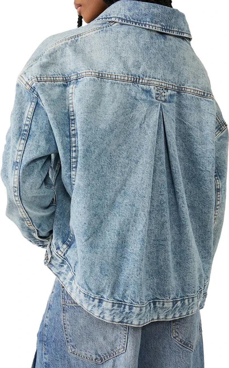 FREE PEOPLE: OPAL SWING DENIM JACKET