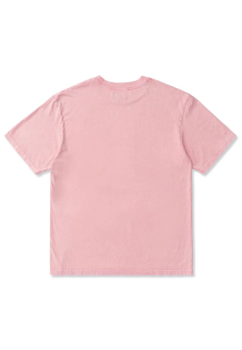 ALPHASTYLE: APPLIQUÉ MINERAL WASH T-SHIRT
