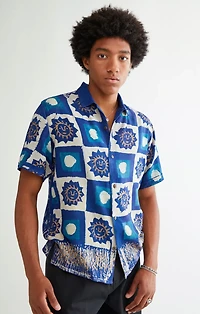 RAGAMAN: SURYA SHORT SLEEVE BUTTON UP SHIRT