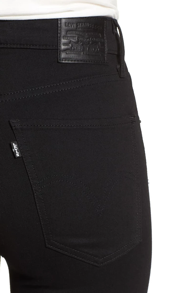 LEVIS PREMIUM: MILE HIGH SUPER SKINNY BLACK JEANS