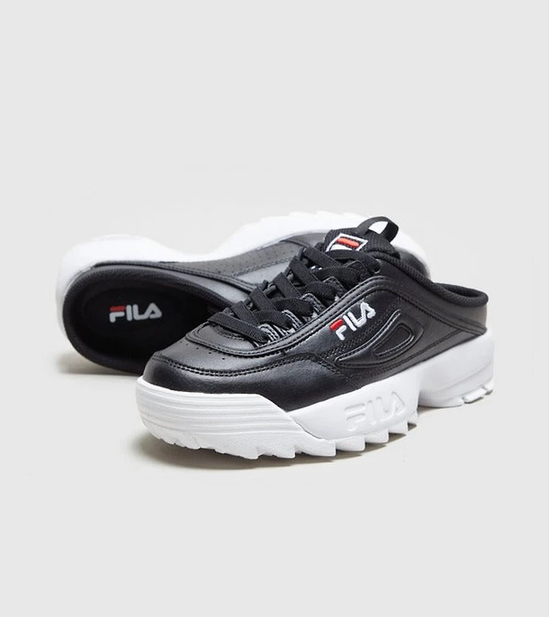 FILA: DISRUPTOR II BLACK MULE SNEAKER