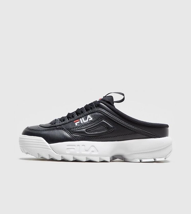FILA: DISRUPTOR II BLACK MULE SNEAKER
