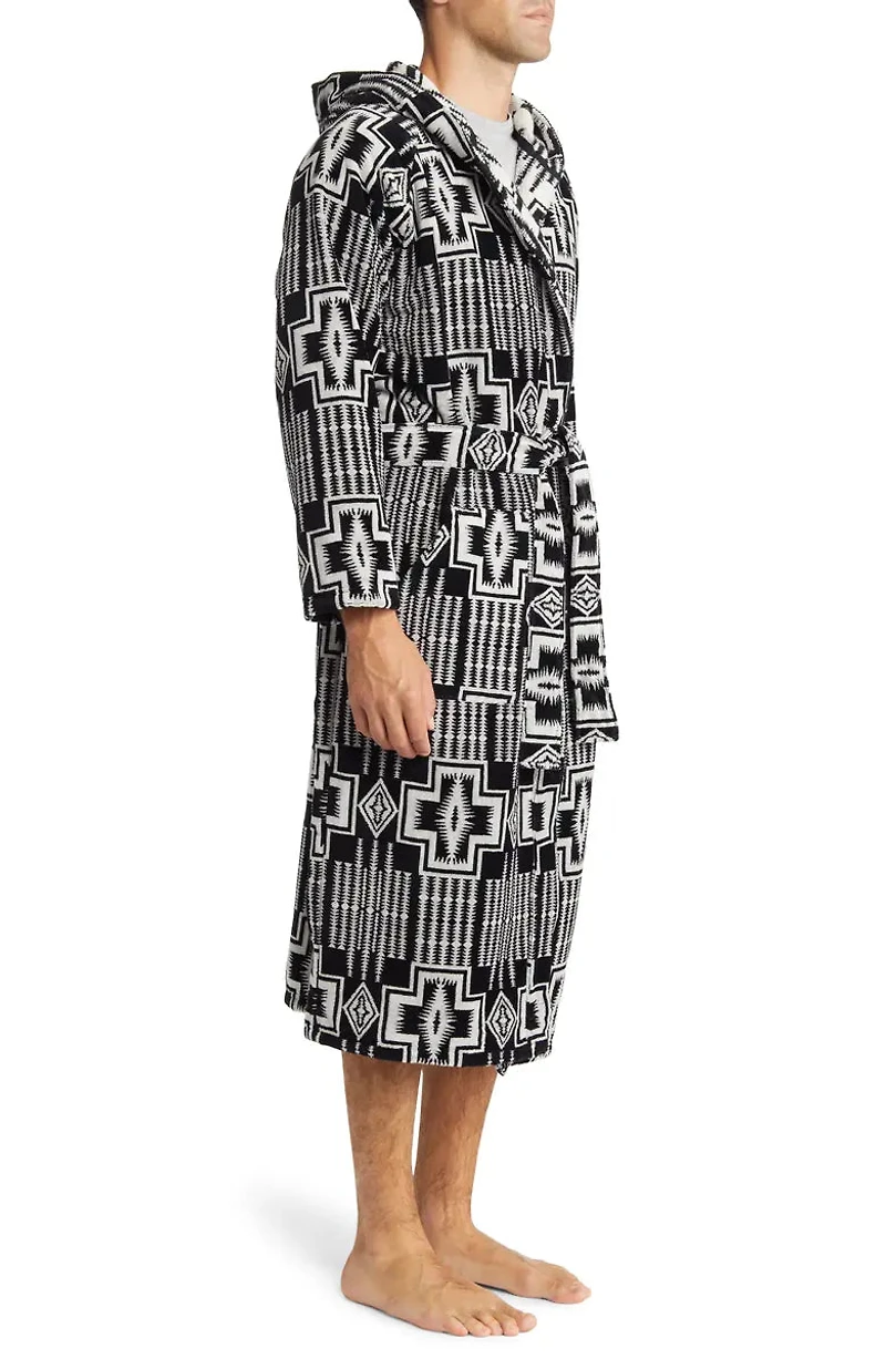PENDLETON: HARDING HOODED COTTON ROBE