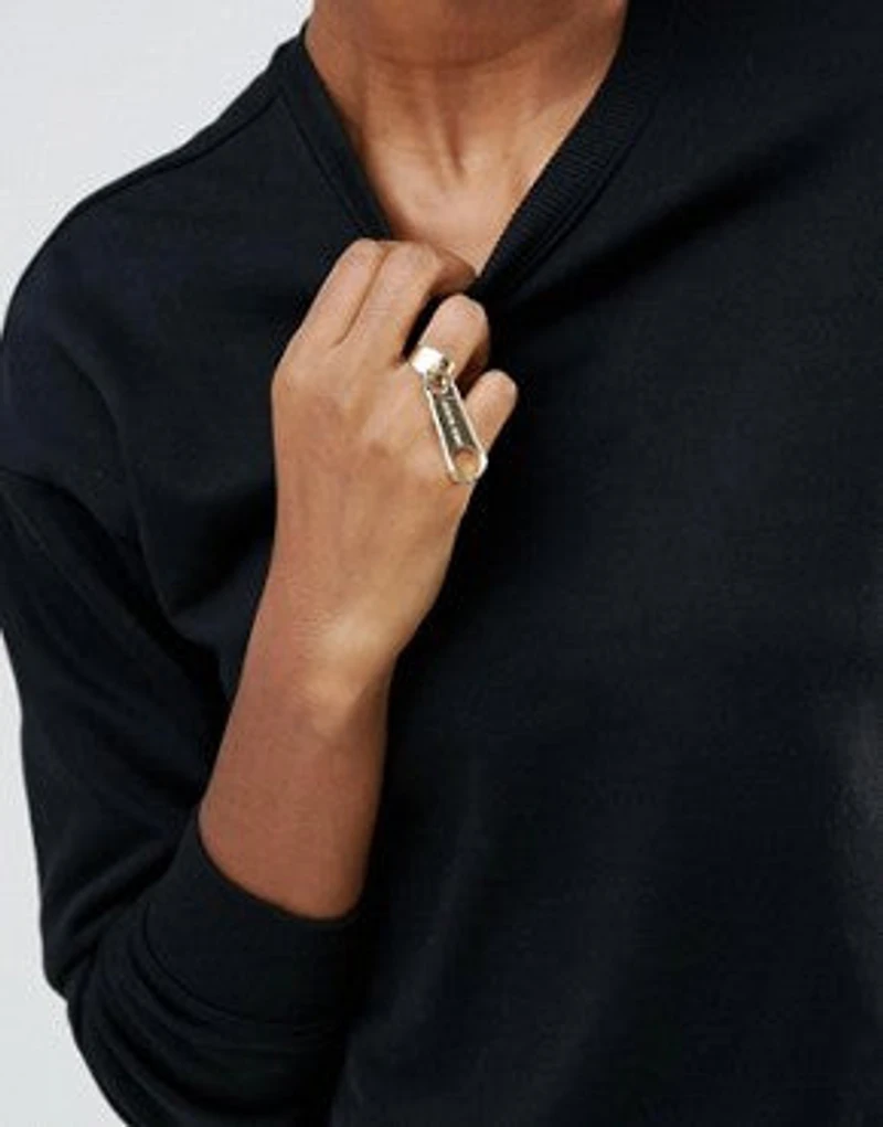 CHEAP MONDAY: ZIPPER RINGS SILVER/GOLD