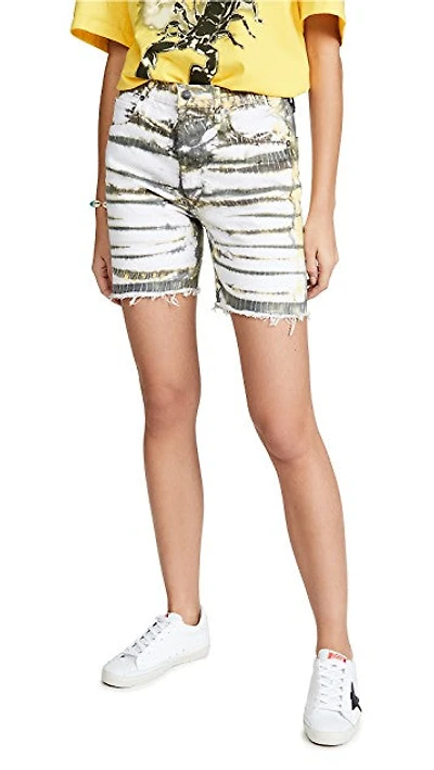 AGOLDE: RUMI MID LENGTH TIE DYE SHORTS