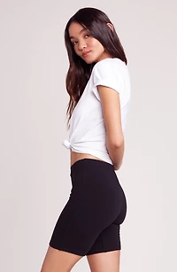 BB DAKOTA: SPIN CITY BLACK BIKER SHORTS