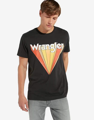 WRANGLER: FADED BLACK VINTAGE GRAPHIC TEE