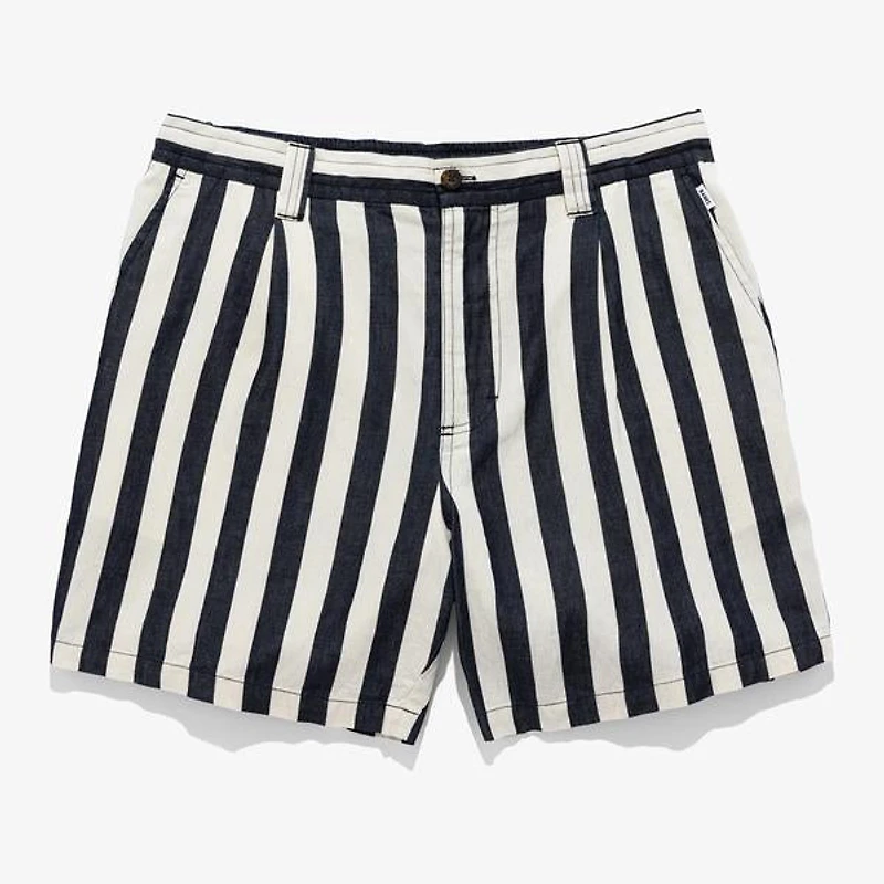BANKS JOURNAL: SANDON STRIPE DENIM SHORTS