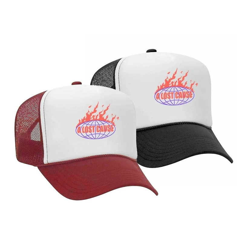 A Lost Cause : Burning Trucker Cap