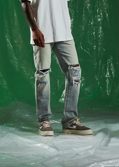 Embellish : Delta Skinny Distressed Denim