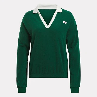 Reebok : Classic Court Sport Polo Sweatshirt