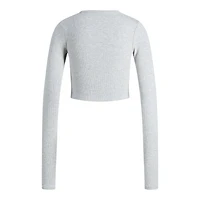 JJXX : Feline Long Sleeve Rib Tee