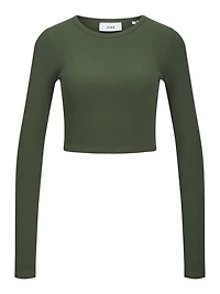 JJXX : Feline Long Sleeve Rib Tee