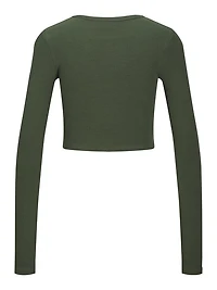 JJXX : Feline Long Sleeve Rib Tee