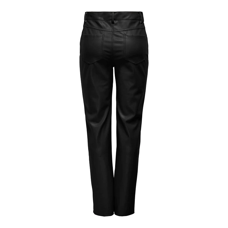 Only : Lorit Faux Leather Highwaist Pants