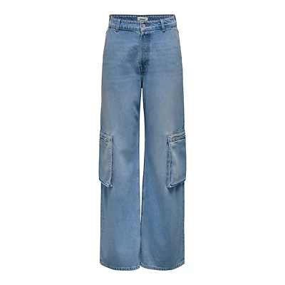 Only : Highwaisted Cargo Denim