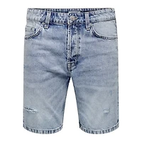 Only & Sons : Loose Fit Destroy Shorts