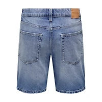 Only & Sons : Loose Fit Shorts - Medium Blue