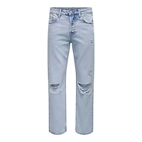 Only & Sons : Edge Loose Fit Destroy Denim