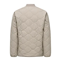Only & Sons : Art Quilted Jacket - Silver Lining