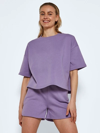 Noisy May : NMKaren S/S Unbrushed Sweat Top