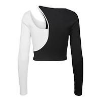 Noisy May : L/S Cutout Top