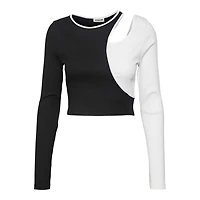 Noisy May : L/S Cutout Top