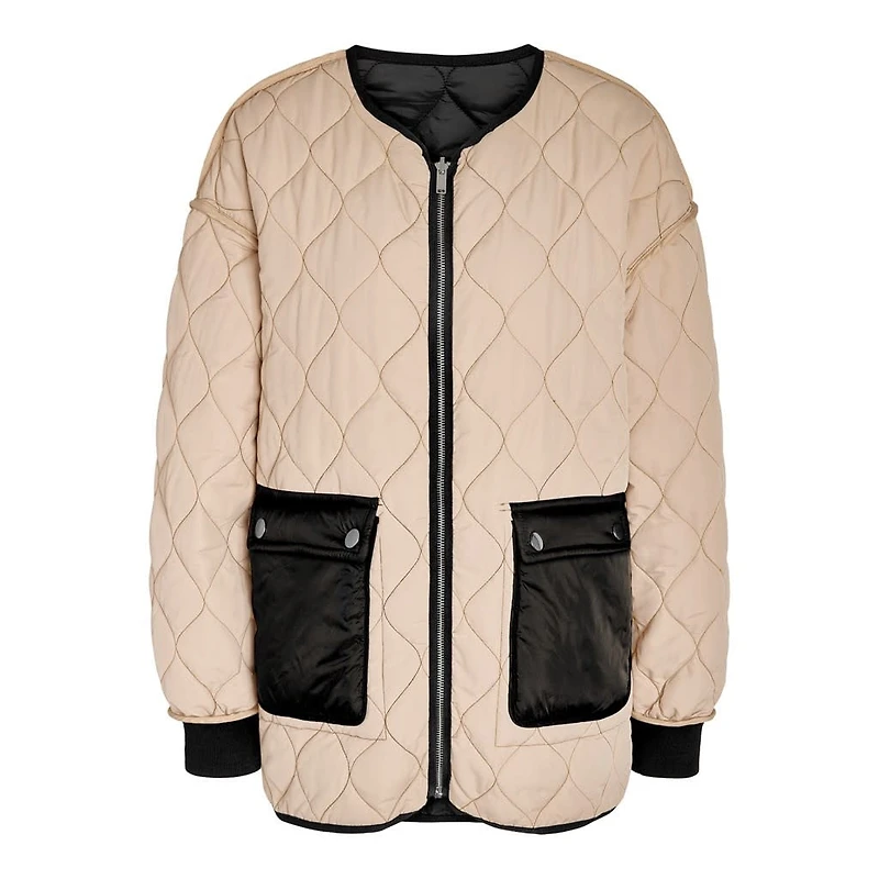 Noisy May : Reversible  Quilted Jacket