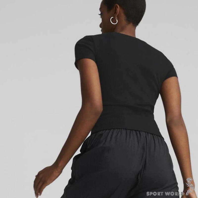 Puma : Classics Ribbed Slim Tee