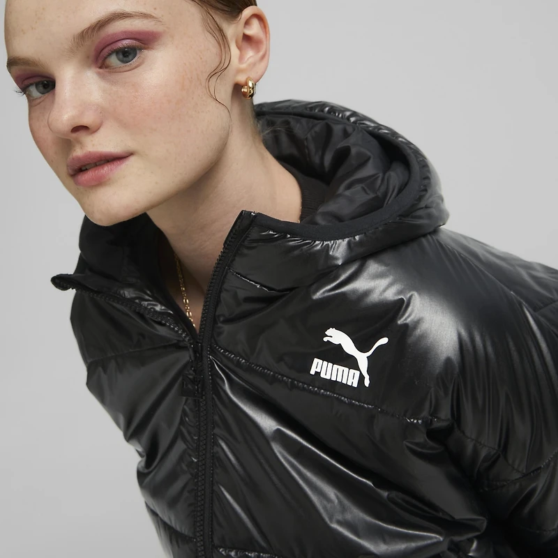 Puma : Hooded Shiny Padded Jacket