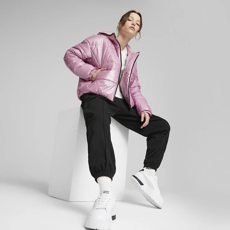 Puma : Hooded Shiny Padded Jacket