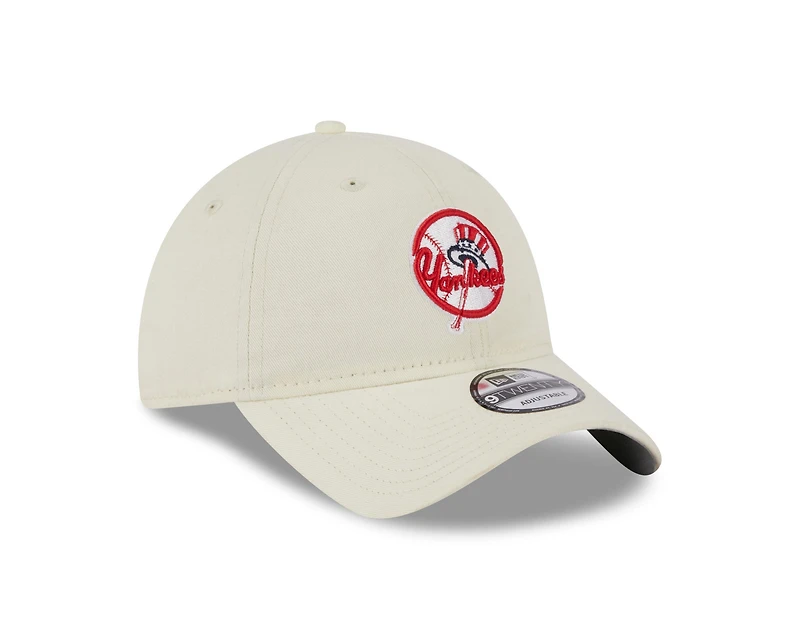 New Era : 920 NY Yankees Patch Logo Cap - Chrome