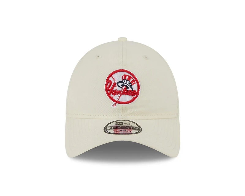 New Era : 920 NY Yankees Patch Logo Cap - Chrome