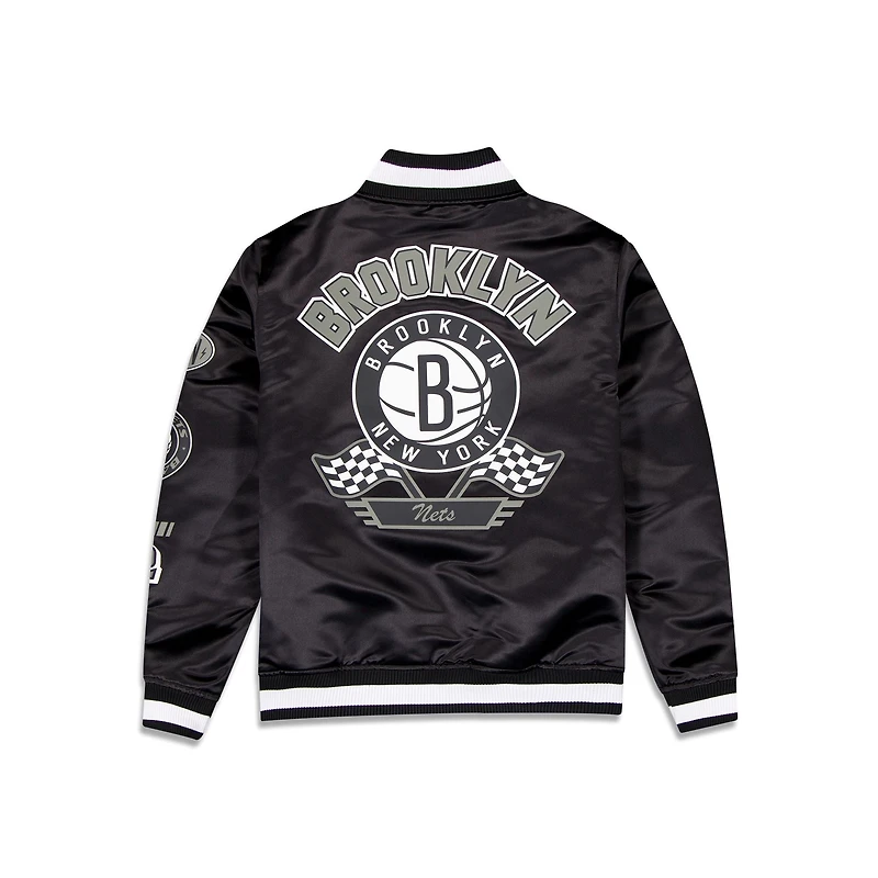 New Era : NBA Rally Drive Brooklyn Nets Satin Jacket