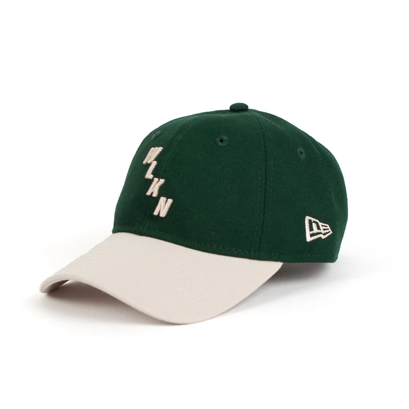 New Era : 920 WLKN Oblique Forest Green Logo Cap