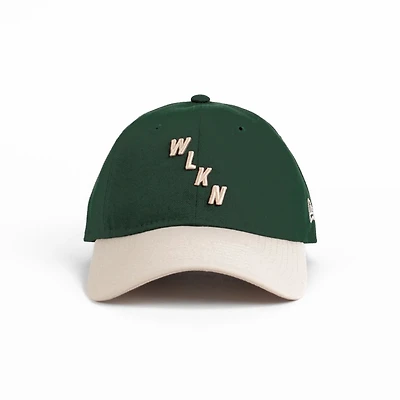 New Era : 920 WLKN Oblique Forest Green Logo Cap