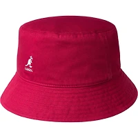 Kangol : Washed Bucket Hat - Cranberry