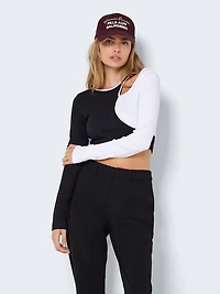 Noisy May : L/S Cutout Top
