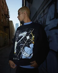 Huf X Avengers : Thanos Eye Washed Crewneck