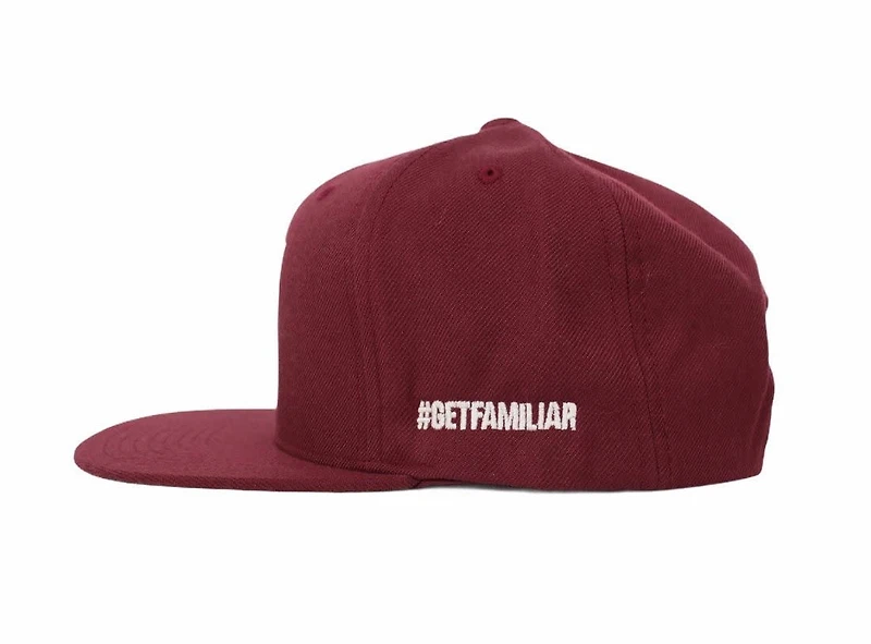 WLKN : Basic Signature Logo Snapback Burgundy