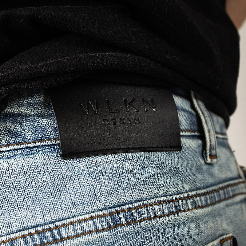 WLKN : Cargo Baggy Fit Denim Pants