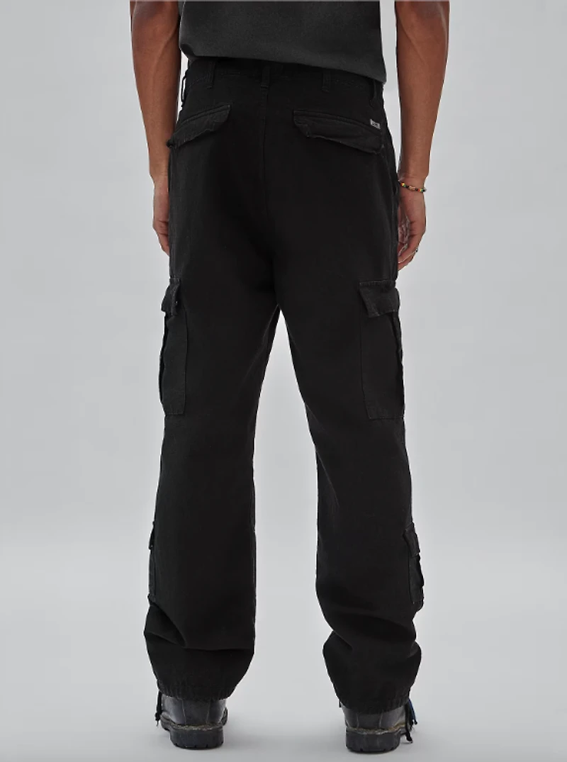 Guess : Ripstop Cargo Pants - Black