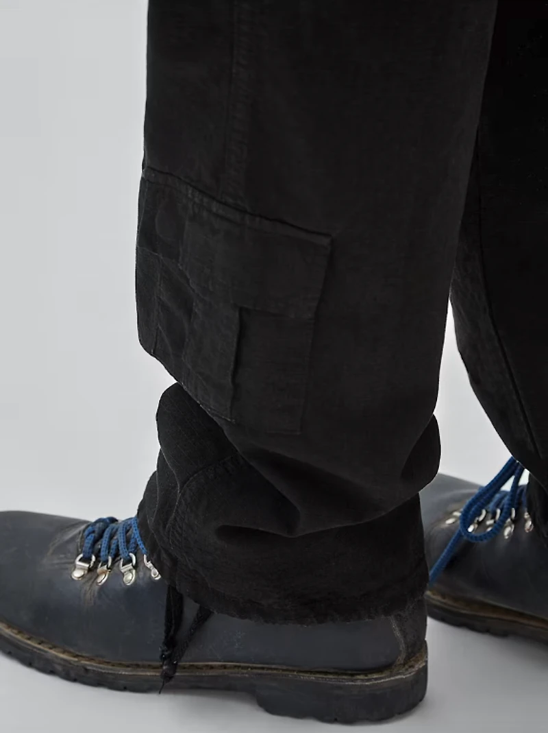 Guess : Ripstop Cargo Pants - Black