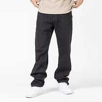 WLKN: Distressed Logo Loose Fit Denim Pants