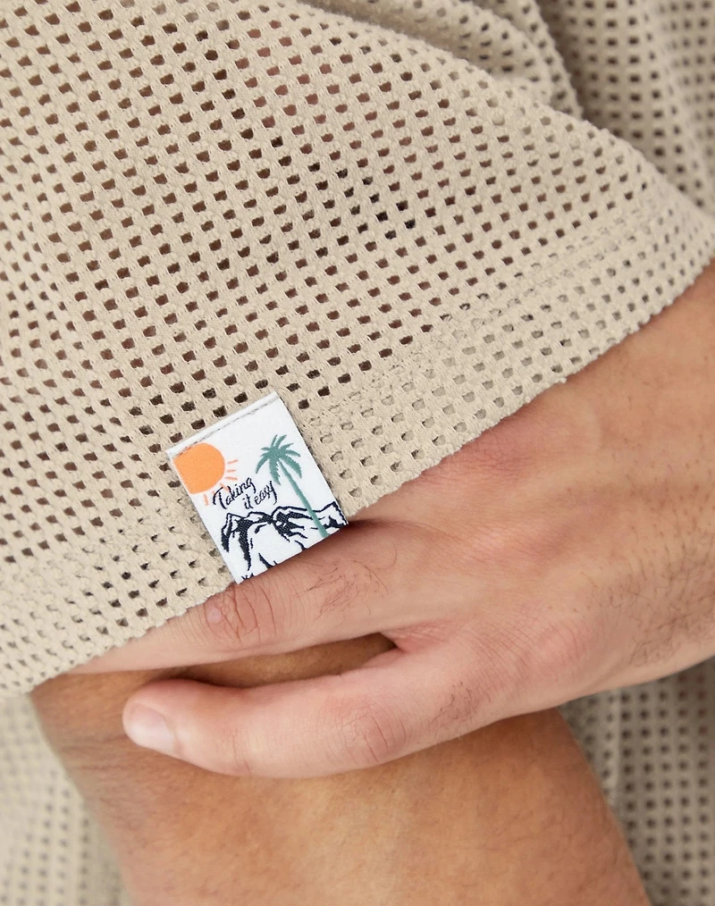 Champion : Mesh Button Down Shirt