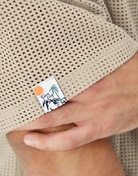 Champion : Mesh Button Down Shirt