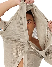 Champion : Mesh Button Down Shirt